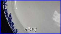 Royal Crown Derby England Blue Mikado Oval Covered Vegetable Dish With Fault