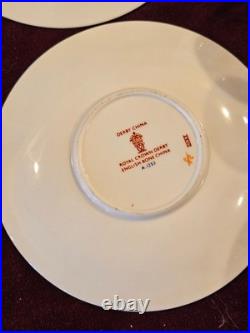 Royal Crown Derby England Bone China 7 Demitasse Cup & Saucer Sets DERBY BORDER