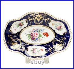 Royal Crown Derby England Hand Painted Porcelain Tray c. 1820s
