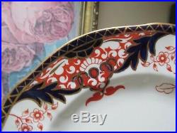 Royal Crown Derby England Imari Pattern 3615 Set Of 6 Dinner Plate 10