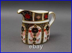 Royal Crown Derby England Old Imari 1128 Bone China Creamer Milk Jug