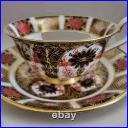 Royal Crown Derby England Old Imari Porcelain Tea Cup And Saucer