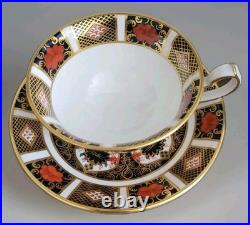 Royal Crown Derby England Old Imari Porcelain Tea Cup And Saucer