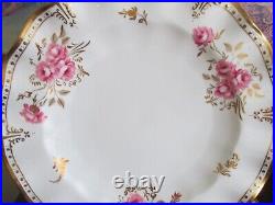 Royal Crown Derby England Porcelain Royal Pinxton Roses Set Of 6 Dinner Plate