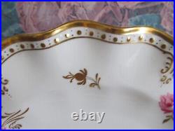 Royal Crown Derby England Porcelain Royal Pinxton Roses Set Of 6 Dinner Plate