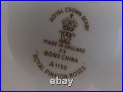 Royal Crown Derby England Porcelain Royal Pinxton Roses Set Of 6 Dinner Plate