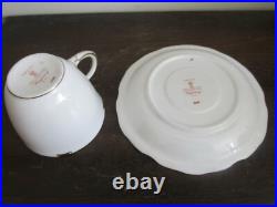 Royal Crown Derby England Regency Set Of 11 Demitasse Cup And Saucer White Gold