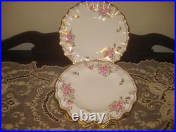 Royal Crown Derby England Royal Pinxton Roses Set Of 4 Dinner Plate