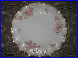 Royal Crown Derby England Royal Pinxton Roses Set Of 4 Dinner Plate