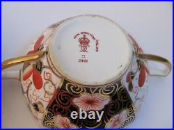 Royal Crown Derby England-Traditional Imari 2451- Bouillon Cup & Saucer