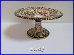 Royal Crown Derby England-Traditional Imari 2451-Small Round Compote 1912