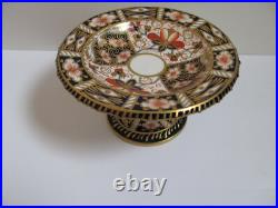 Royal Crown Derby England-Traditional Imari 2451-Small Round Compote 1912