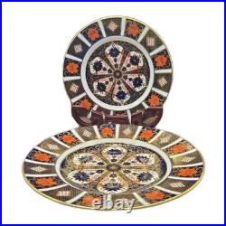Royal Crown Derby English Bone China 1130 Dinner And Salad Plates