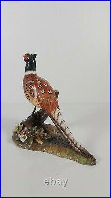 Royal Crown Derby English Bone China Large Pheasant Bird Figurine, Appr. 16cm