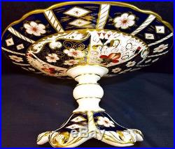 Royal Crown Derby English Bone China Porcelain Candy Dish or Compote