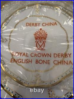 Royal Crown Derby English Bone China Set Of 4 Plates