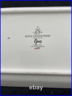 Royal Crown Derby Equus White And Black Full Horse