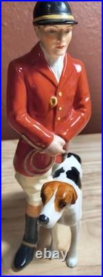 Royal Crown Derby Figurine Huntsman With Dog 1950's Mint