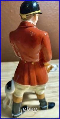 Royal Crown Derby Figurine Huntsman With Dog 1950's Mint