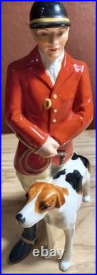Royal Crown Derby Figurine Huntsman With Dog 1950's Mint