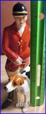 Royal Crown Derby Figurine Huntsman With Dog 1950's Mint