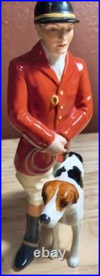 Royal Crown Derby Figurine Huntsman With Dog 1950's Mint