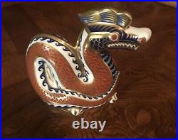 Royal Crown Derby Fine Bone China Mystic Dragon Figurine Paperweight Excellent