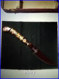 Royal Crown Derby Fine China Knife Set (6) Lavish Cherry blossom design