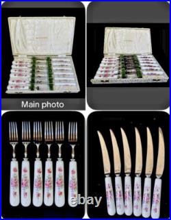 Royal Crown Derby Flatware in Box (12 pieces)