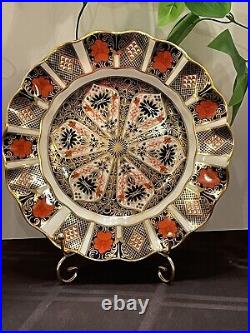 Royal Crown Derby Fluted Salad Plates. 1st Quality! They Were Never Used