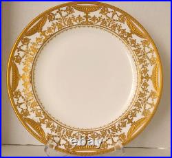 Royal Crown Derby For Tiffany & Co NY Encrusted 9 Plate (B) Ca 1912
