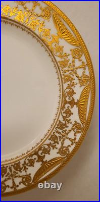 Royal Crown Derby For Tiffany & Co NY Encrusted 9 Plate (B) Ca 1912