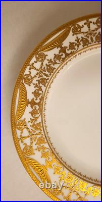 Royal Crown Derby For Tiffany & Co NY Encrusted 9 Plate (B) Ca 1912
