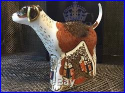 Royal Crown Derby Foxhound First Qulaity Gold Stopper'Imari' Animal Dog