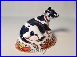 Royal Crown Derby Friesian Cow Buttercup 2001 Fine Bone China Paperweight