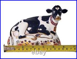 Royal Crown Derby Friesian Cow Buttercup 2001 Fine Bone China Paperweight