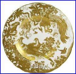 Royal Crown Derby GOLD AVES 6pc Place Setting Dinner Salad Bread Soup Cup Saucer