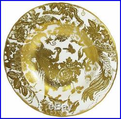 Royal Crown Derby GOLD AVES 6pc Place Setting Dinner Salad Bread Soup Cup Saucer