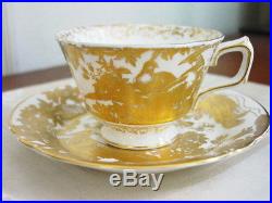 Royal Crown Derby GOLD AVES Cup and Saucer NICE