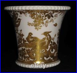 Royal Crown Derby GOLD AVES Small Cachepot #A1235, made in 1971