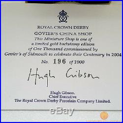 Royal Crown Derby GOVIER'S CHINA SHOP GOLD BACKSTAMP Ltd Edition Paperweight