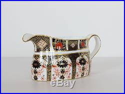 Royal Crown Derby GRAVY BOAT & UNDERPLATE Old Imari 1128 Sauce Stand Platter