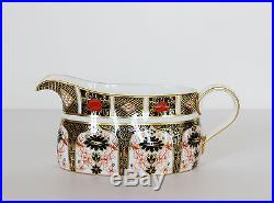 Royal Crown Derby GRAVY BOAT & UNDERPLATE Old Imari 1128 Sauce Stand Platter