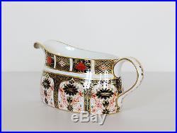 Royal Crown Derby GRAVY BOAT & UNDERPLATE Old Imari 1128 Sauce Stand Platter