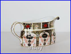 Royal Crown Derby GRAVY BOAT & UNDERPLATE Old Imari 1128 Sauce Stand Platter