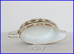 Royal Crown Derby GRAVY BOAT & UNDERPLATE Old Imari 1128 Sauce Stand Platter