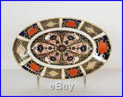 Royal Crown Derby GRAVY BOAT & UNDERPLATE Old Imari 1128 Sauce Stand Platter