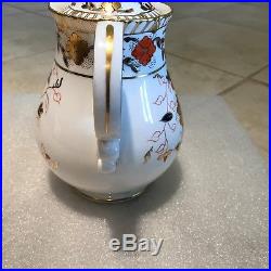 Royal Crown Derby Gadroon Rose Porcelain Tea Pot A962