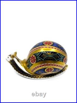 Royal Crown Derby Garden Snail Paperweight