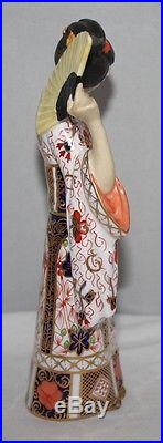 Royal Crown Derby Geisha Figurine, F477 Imari 1128 Design 1933 vgc